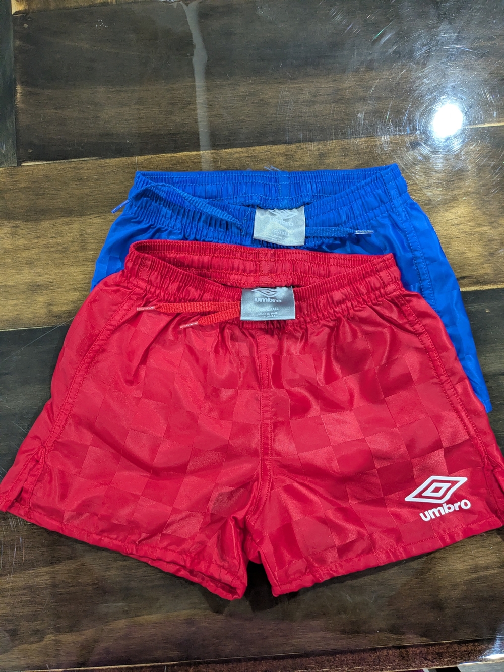 Umbro Girl's Checkered Soccer Shorts XXX-Small (4T)
